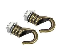 YOKIVE 2 pcs Alliage M10 Plafond Crochet, Galvanoplastie Pendentif luminaire Cintre | Suspendu Lustre luminaire, Excellent pour Maison (Bronze, 0,91x1,22-pouce)