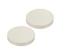 YOKIVE 2 Pcs Embouts, Embout de Tube Rond en PVC, Idéal pour l'Irrigation du Jardin, Système d'Eau (Blanc, pour Un Diamètre Intérieur de 140mm)