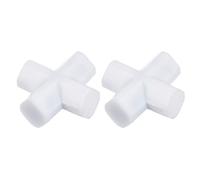 YOKIVE 2 Pcs Magnétique Agitateur Barre, PTFE Enduit Croix Type Agitateur | Idéal pour Laboratoire Liquide Solution Agitation Mélange (Blanc, 0,79 pouce)