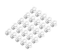 YOKIVE 20 pcs Boule Chaîne Connecteurs, Perle Anneau avec Double Pull Boucle Artisanat Fabrication Décoration, Super pour Art, Maison, Fait Main, DIY (Argent, 0.12/0.13-pouce)