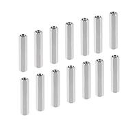 YOKIVE 20 pcs M3 Espaceurs, Laiton Hex pcB Entretoises Écrous, Garder Hauteur Cohérent, Excellent pour Carte Mère, Circuit Carte, Électronique (Argent Tone, 25mm)