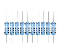 YOKIVE 30 PCS Métal Film Résistances, 0.1 Ohm Résistance avec 1W 1% Tolérance, Plom pour Bricolage Électronique Projets (5 Couleur Bandes, 11±2mm)