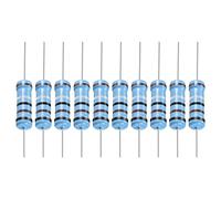 YOKIVE 30 PCS Métal Film Résistances, 0.1 Ohm Résistance avec 2W 1% Tolérance, Plom pour Bricolage Électronique Projets (5 Couleur Bandes, 15,5+/-1mm)