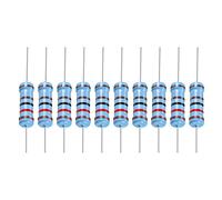 YOKIVE 30 PCS Métal Film Résistances, 1.2K Ohm Résistance avec 2W 1% Tolérance, Plom pour Bricolage Électronique Projets (5 Couleur Bandes, 15,5+/-1mm)