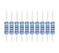 YOKIVE 30 Pcs Métal Film Résistances, 2.2K Ohm Résistance avec 1W 1% Tolérance, Plomberie, Bonne pour Bricolage Électronique Projets (5 Couleur Bandes, 11±2mm)