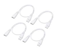 YOKIVE 4 pcs T5 LED Tube Câble, Mâle Vers Femelle 2 Broche Extension Cordon, Branchez et Jouez, Génial pour Intégré LED Tube (Blanc, 50cm /1.64 -Pieds)