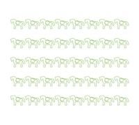 YOKIVE 40 Pcs Trombone, Clips en Forme de Cheval avec Boîte, Gardez la Table en Ordre, Idéal pour le Bureau, l'Art, la Maison, l'Usage Quotidien (Vert, 1,4 Pouce)