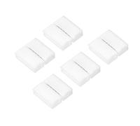 YOKIVE 5 Paquet LED Bande Connecteurs, 6 Conducteur 12mm Largeur | 6 Broche RGB Sans-soudure Adaptateur Excellent pour Lumière Bandes (Blanc)