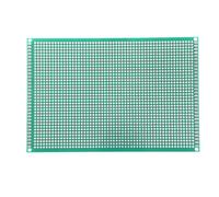 YOKIVE 5 Pcs Simple Face Universelle Imprimé Circuit Cartes, FR-4 PCB Étamé Conseil, Bonne pour Bricolage Soudage Électronique Projets (Vert, 100x150mm)