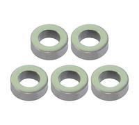 YOKIVE 5 pcs Tore Noyau, Ferrite Bobines Anneau Fer Poudre Inducteur Ferrite Anneaux, Bien pour Puissance Transformateurs (Gris Clair Vert, 15,5 mm x 8,2 mm x 6,2 mm)