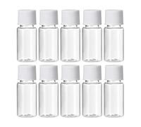 YOKIVE 50 Pcs Flacons De Réactif Chimique, Contenants De Laboratoire À Large Ouverture | Stockage De Liquide, Idéal Pour Laboratoire, Magasins, Usine (Transparent, 0.34-Oz)