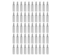 YOKIVE 50 pcs M3 Écarteur Vis, Nickel Plaqué Hex pcB Entretoises, Conserver Hauteur Cohérent, Excellent pour Carte Mère (Argent Ton, 15mm+6mm)