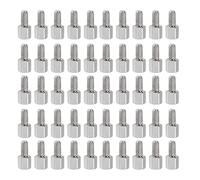 YOKIVE 50 pcs M3 Écarteur Vis, Nickel Plaqué Hex pcB Entretoises, Conserver Hauteur Cohérent, Excellent pour Carte Mère (Argent Ton, 5mm+6mm)