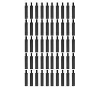 YOKIVE 50 Pcs M3 Espaceur Vis, Nylon Hexagone PCB Cales Arrêt avec High Insulation Effet, Gardez Hauteur Cohérente, Idéal pour Carte Mère (Noir, 25mm+6mm)