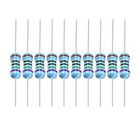 YOKIVE 50 PCS Metal Film Résistances, 750 Ohm Résistance avec 1/2W 1% Tolérance, Plom pour Bricolage Électronique Projets (5 Couleur Bandes, 9±1mm)