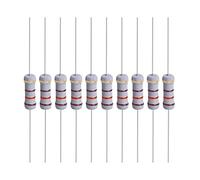 YOKIVE 50 pcs Métal Oxyde Film Résisteurs, Axe plombs Résistance, Conserver Normal Circuit Fonctionnement, Grand pour Électrique Puissance Équipement (Gris, 1W, 120 Ohm)