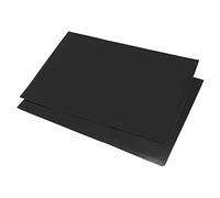 YOKIVE 6 Paquet L Type Dossier, A4 Clair Projet Poches Plastique Pochettes Document Dossiers Vestes Drap Protecteurs, Super pour Bureau (Noir)