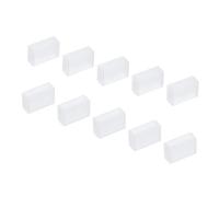 YOKIVE 60 pcs Silicone Bouchons, LED Tube Bande Extrémité Bouchon Couverture Imperméable, Idéal pour Bureau, Maison (Blanc, pour 3528/2835/3014 12 mm Large Bande)