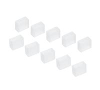 YOKIVE 60 pcs Silicone Bouchons, LED Tube Bande Extrémité Capuchon Couvercle Étanche avec 2 Trous, Excellent pour Bureau, Accueil (Blanc, pour 3528/2835/3014 8 mm Large Bande)