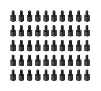 YOKIVE 75 pcs M3 Écarteur Vis, Nylon Hex pcB Entretoises avec Haute Isolation Effet, Conservateur Hauteur Cohérente, Idéal pour Carte Mère (Noir, 5mm+6mm)