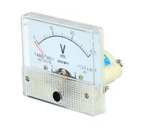 YOKIVE Analogique Panneau Voltmètre, 85C1 DC 0-30V Volt Mètre Jauge, Excellent pour Circuit Test Mesure Équipement (Blanc, Rectangle)