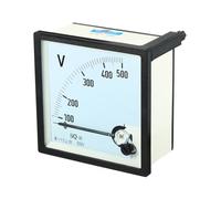 YOKIVE Analogique Panneau Voltmètre, SQ-96 AC 0-500V Volt Mètre Jauge, Excellent pour Circuit Test Mesure Équipement (Blanc, Clair, Noir, Carré)