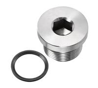 YOKIVE Bouchon Tuyau En Acier Inoxydable M22 x 1.5 À Embase Hexagonale Interne | Accessoire Tuyauterie, Idéal Pour Fermer Les Extrémités Tuyau (Argent)