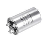 YOKIVE Exécutez Condensateur CBB65, Ovale Exécutez Démarrez Condensateur avec Borne Idéal pour HVAC, Climatiseurs, Pompes à chaleur (Argent, 10uF 10mfd 450V AC 40/85/21)