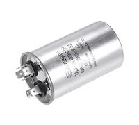 YOKIVE Exécutez Condensateur CBB65, Ovale Exécutez Démarrez Condensateur avec Borne Idéal pour HVAC, Climatiseurs, Pompes à chaleur (Argent, 12uF 12mfd 450V AC 40/85/21)