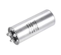 YOKIVE Exécutez Condensateur CBB65, Ovale Exécutez Démarrez Condensateur avec Borne Idéal pour HVAC, Climatiseurs, Pompes à chaleur (Argent, 60uF 60mfd 450V AC 40/85/21)