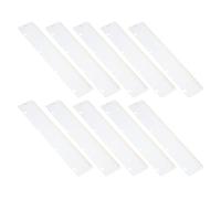 YOKIVE Lot de 10 règles marque-page à clipser - Outils de mesure - Idéal pour classeur de format A4 - Or, 30 x 5,6 cm