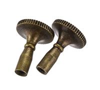 YOKIVE Lot de 2 boutons de rechange pour interrupteur de lampe, boutons rotatifs marche/arrêt | Extensions de 20 mm de long idéales pour les luminaires (couleur bronze)