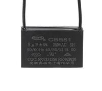 YOKIVE Plafond Ventilateur Condensateur CBB61, Métallisé Polypropylène Film Condensateur Grand pour Ventilateurs Pompes Moteurs Fonctionnement (8UF 250V AC 2 Fils 50/60Hz)