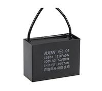 YOKIVE Plafond Ventilateur Condensateur CBB61, Métallisé Polypropylène Film Condensateur Idéal pour Ventilateurs Pompes Moteurs Fonctionnement (12uF 500V AC 2 Fils 50/60Hz)