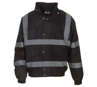 Yoko Yk043/Hvp211 Veste Bomber Classique Haute visibilité Homme, Noir, L