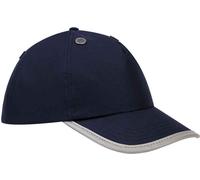 Yoko - Casquette antichoc "Hi-Vis", sécurité PC4281 (taille unique) (Bleu marine)