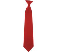 Yoko Cravate Clip-On BC1550 (Taille unique) (Rouge)
