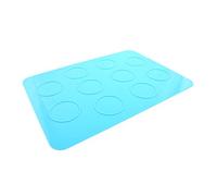 YOKO DESIGN 1143 Feuille à Macarons pour 10 Disques Silicone Vert 37,9 x 26,8 x 0,15 cm