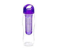 YOKO DESIGN 1428 Bouteille Detox avec Infuseur Plastique Violet 25 x 7,2 x 7,2 cm