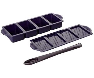 YOKO DESIGN 1435 Kit à Sandwichs glacés Silicone Violet 27,5 x 9,5 x 5,3 cm