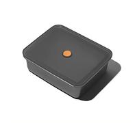 YOKO DESIGN - Boite en métal inox micro-ondable, avec couvercle plastique et 1 valve, contenance : 2300 ml