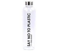 YOKO DESIGN - GLASS BOTTLE 750 ml SAY NO TO PLASTIC avec boite cadeau ronde