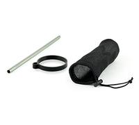 YOKO DESIGN - KIT My Smart Bottle incluant : Housse en Maille Polyester 1 Paille en INOX,Bague en Silicone