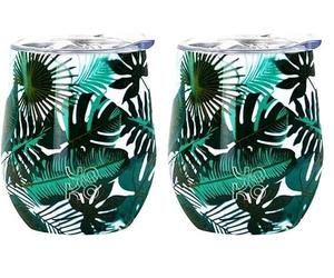 YOKO DESIGN - Mug isothermes 250 ML Equador (Lot de 2)