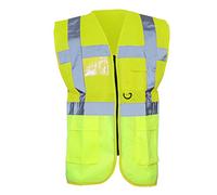 Yoko - Gilet De Sécurité Haute Visibilité Pour Les Gestionnaires / Executifs - Unisexe - S, Jaune Haute Visibilité