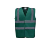 YOKO Gilet de travail Retro Homme Vert Taille L