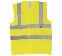 YOKO - Gilet sans Manche Haute visibilité à Agent Ignifuge (XL) (Jaune)
