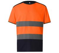 Yoko Haute Visibilité Orange Ou Jaune Deux Ton Polyester T-Shirt T-SHIRT S - 4XL