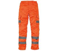 YOKO - Pantalon Cargo Haute visibilité (Taille 91 cm x Long) (Orange)
