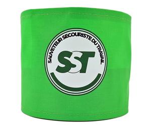 YOKO PATOUTATIS - Brassard sécurité vert secouriste logo sst (L/XL)